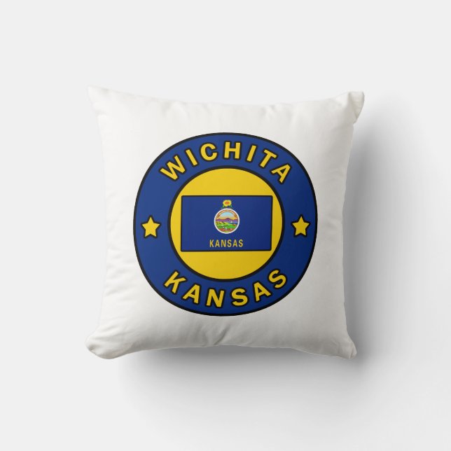 Wichita Kansas Kissen (Vorderseite)