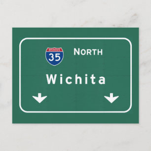 Wichita Kansas ks Interstate Highway Freeway : Postkarte