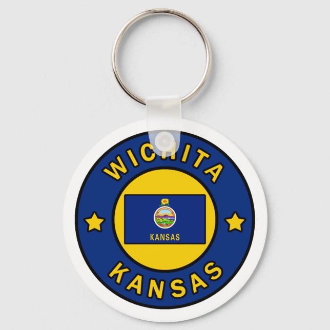 Wichita Kansas Schlüsselanhänger (Vorderseite)