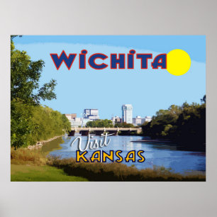 Wichita, Kansas, USA besuchen ... Poster