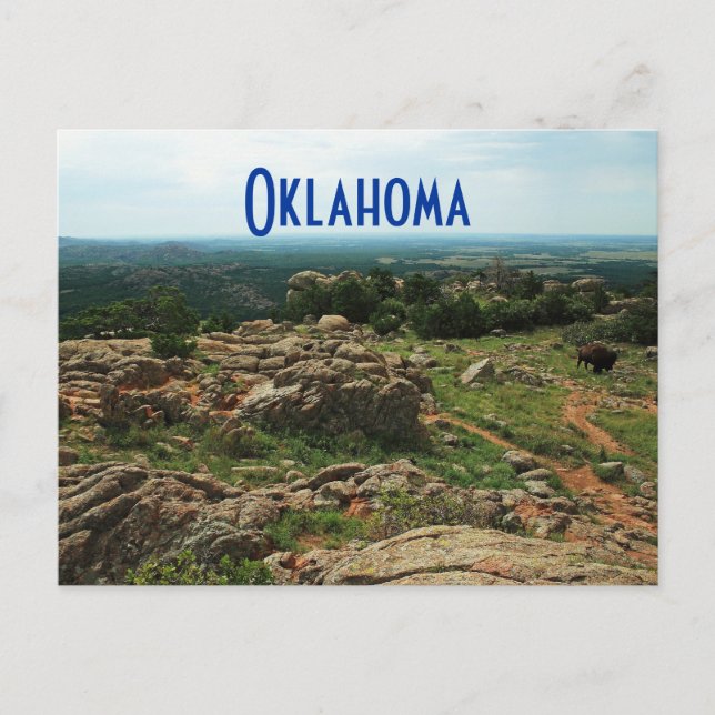 Wichita Mountains, Oklahoma Postkarte (Vorderseite)