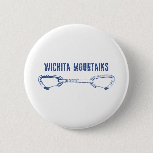Wichita Mountains Rock Climbing Quickziehung Button (Vorderseite)