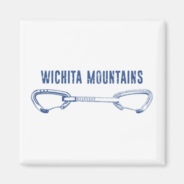 Wichita Mountains Rock Climbing Quickziehung Magnet (Vorne)