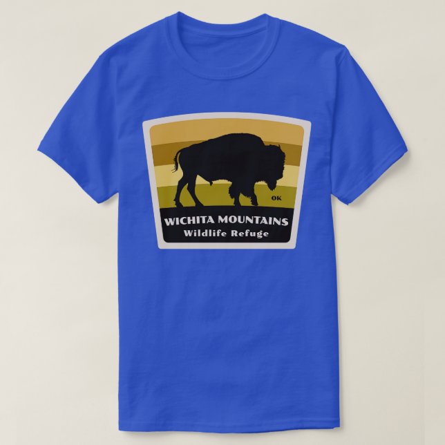 Wichita Mountains Wildlife Refuge Oklahoma Roaming T-Shirt (Design vorne)