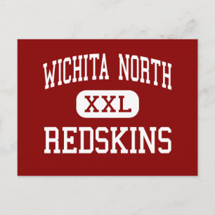 Wichita North - Redskins - High - Wichita Kansas Postkarte