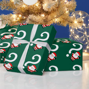 Wichtel Fragezeichen Weihnachten Geschenkpapier