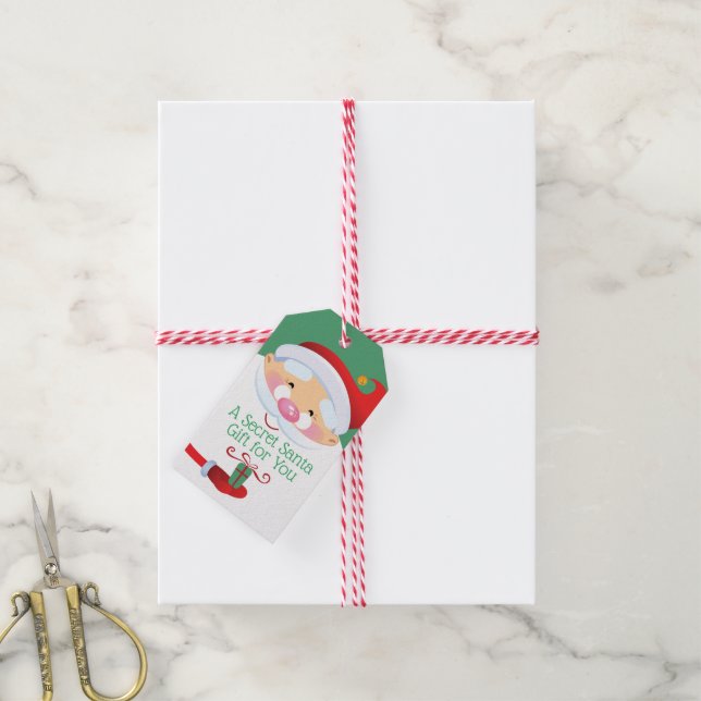 Wichtel-Geschenk-Anhänger Geschenkanhänger (Mit Garn)