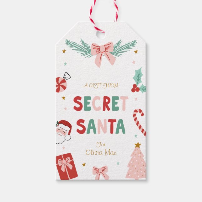 Wichtel-Geschenk-Anhänger Kinder Weihnachtsgeschen Geschenkanhänger (Vorderseite)