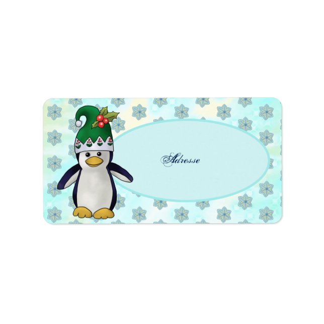 Wichtelpinguin Adressaufkleber (Vorne)