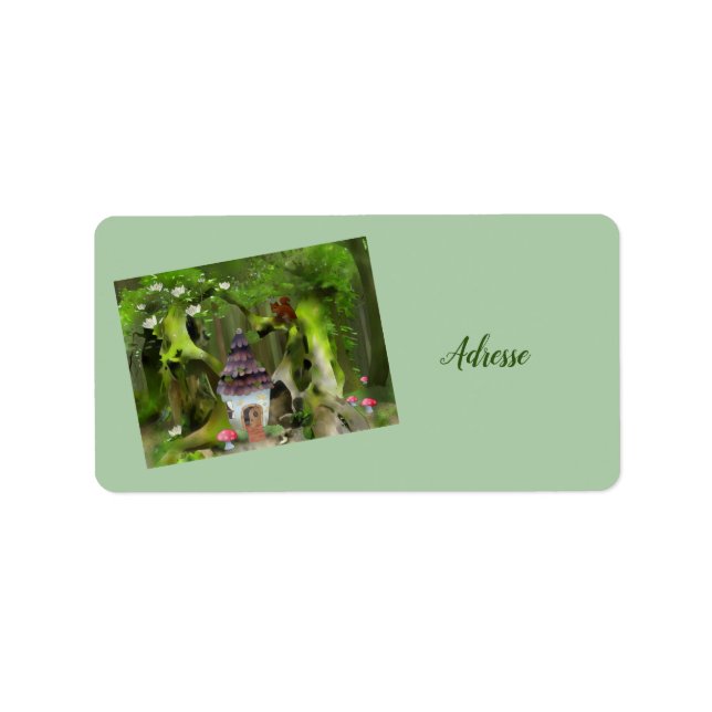 Wichtelwald Adressaufkleber (Vorne)