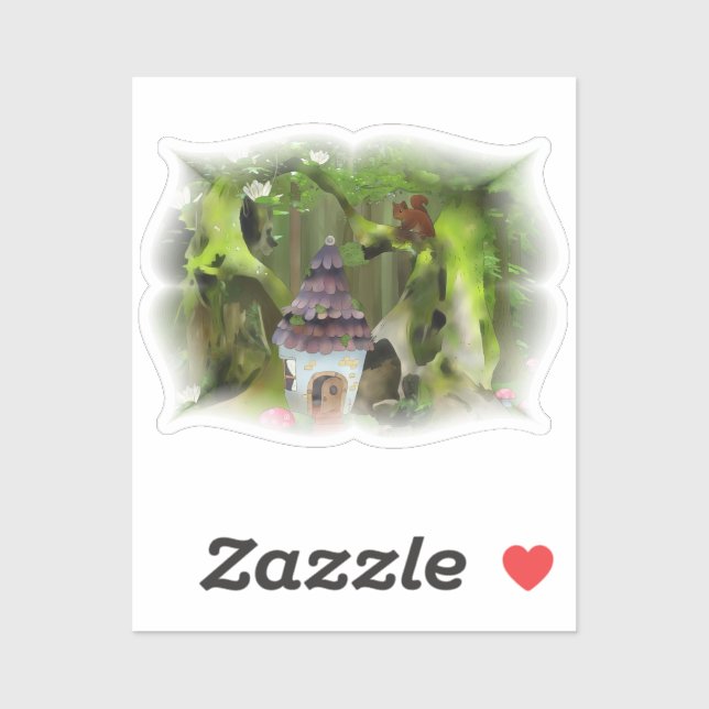 Wichtelwald Aufkleber (Blatt)