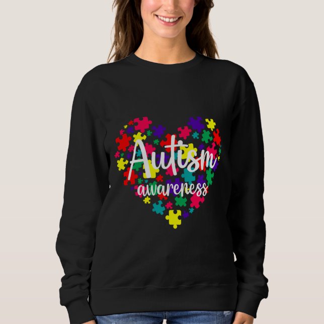 Wichtig ist das Bewusstsein für Autismus Sweatshirt (Vorderseite)