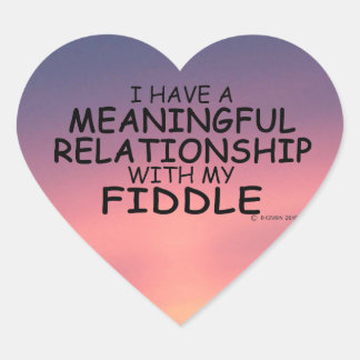 Wichtige Beziehung Fiddle Heart Sticker