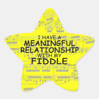 Wichtige Beziehung Fiddle Star Sticker