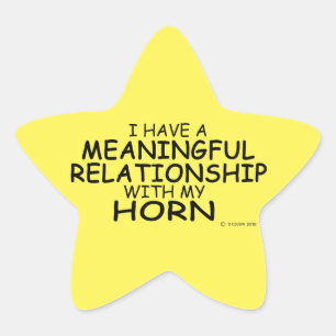 Wichtige Beziehung Horn Star Sticker