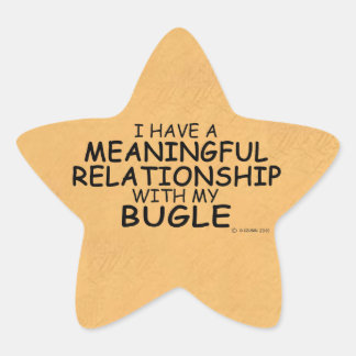 Wichtige Beziehungen Bugle Star Sticker