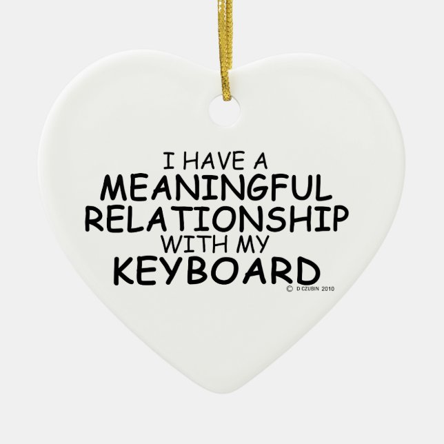 Wichtige Beziehungskartine Keramik Ornament (Vorne)