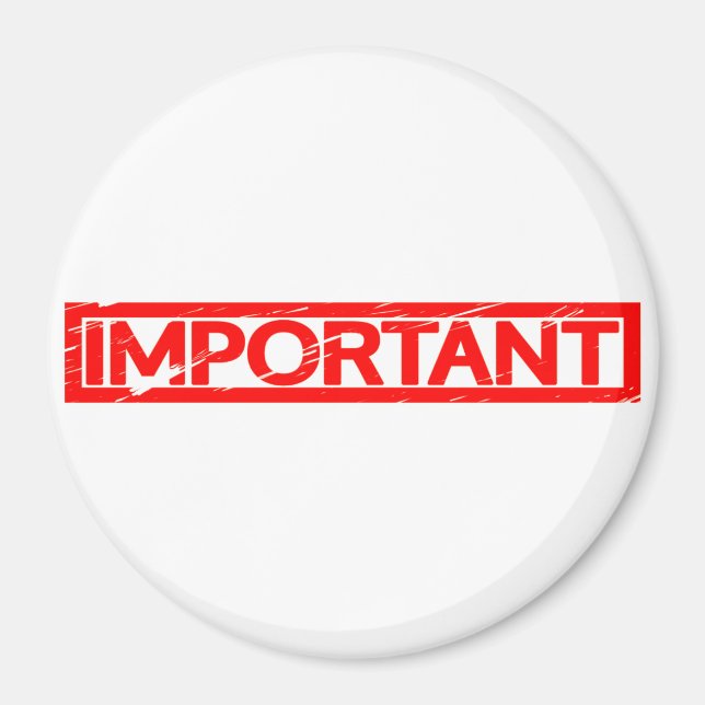 Wichtige Briefmarke Magnet (Vorne)