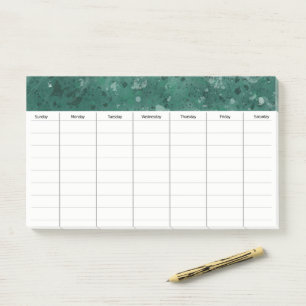 Wichtige Informationen zum Ablauf der Woche Post-it Klebezettel