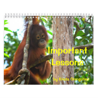 Wichtige Lektionen von Krista Orangutan Kalender