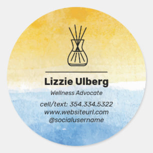 Wichtige Öl-Aufkleber für Meere und Sonne Runder Aufkleber