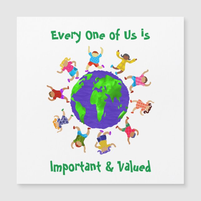 Wichtige und wertvolle Kinder Magnetkarte (Vorderseite)