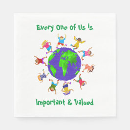 Wichtige und wertvolle Kinder Serviette