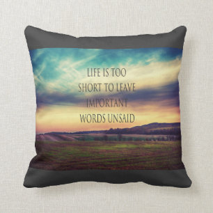 Wichtige Wortlandschaft Kissen