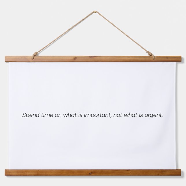 Wichtiges Holzklappenband Wandteppich Mit Holzrahmen (Vorne)