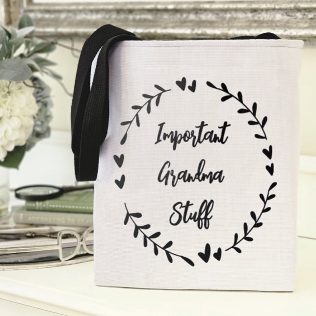 Wichtiges Oma Stuff (Important Grandma Stuff Tote Bag)