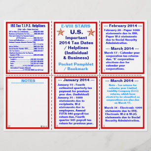 Wichtiges Steuerdatum 2014 / Hilfspacket Flyer