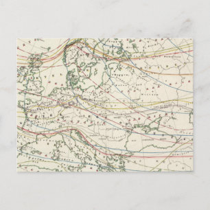 wichtigste kulturelle Verteilung Postkarte
