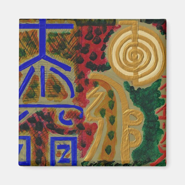 Wichtigste Reiki-Heilungssymbole Magnet (Vorne)