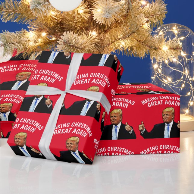 WICHTIGSTE WICHTIGKEITEN FÜR GROSSE TRUMP-CHRISTMA GESCHENKPAPIER (Feiertage)