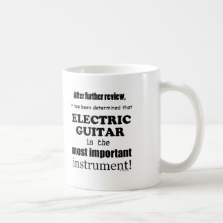 Wichtigstes Instrument der elektrischen Gitarre Kaffeetasse