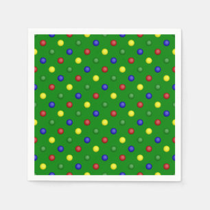 Wichtigstes Polka Dots-Grünbuch Napkins Serviette