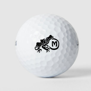 Wick Tribal Frog Monogram Golfball