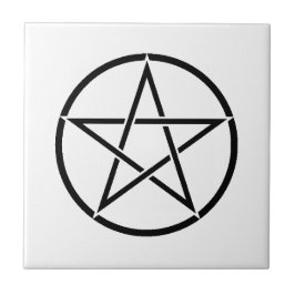 Wickanisches Pentagramm (Pentagram) Fliese