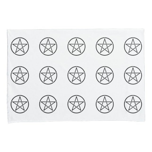 Wickanisches Pentagramm (Pentagram) Kissenbezug (Vorderseite-Rechts)