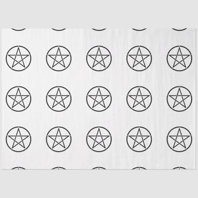 Wickanisches Pentagramm (Pentagram) Seidenpapier (Vorderseite)