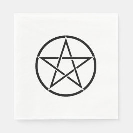 Wickanisches Pentagramm (Pentagram) Serviette