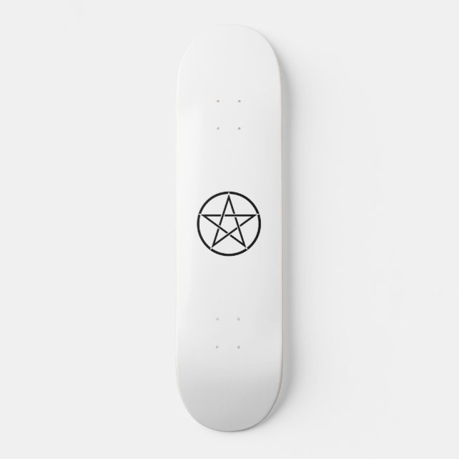 Wickanisches Pentagramm (Pentagram) Skateboard (Vorderseite)
