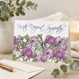 Wicke-Garten – Botanische Beileidskarte Karte