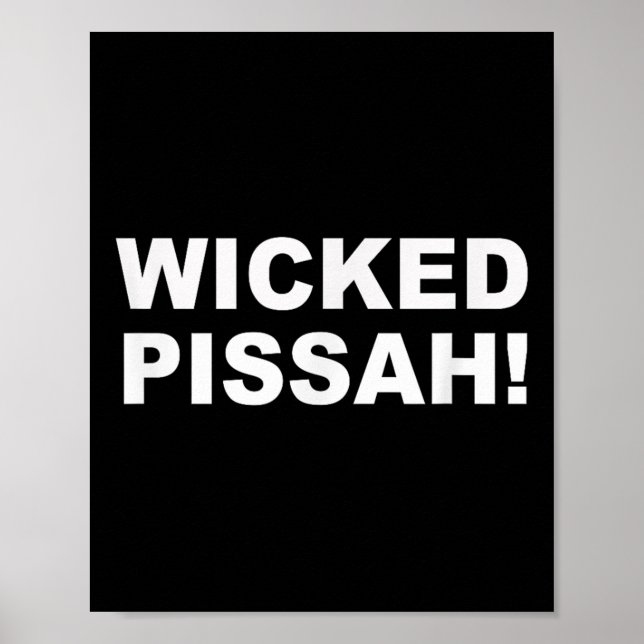 Wicked Ah! Funny Awesome Er New England  Poster (Vorne)