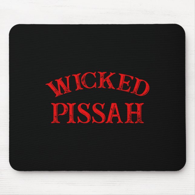 Wicked Ah Funny Er Boston New England Southie  Mousepad (Vorne)