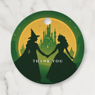 Wicked Baby Showfavor Tags - Elphaba & Glinda Geschenkanhänger