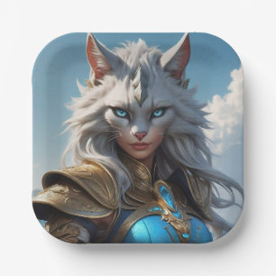 Wicked Blue Mit Augen Cat Pappteller