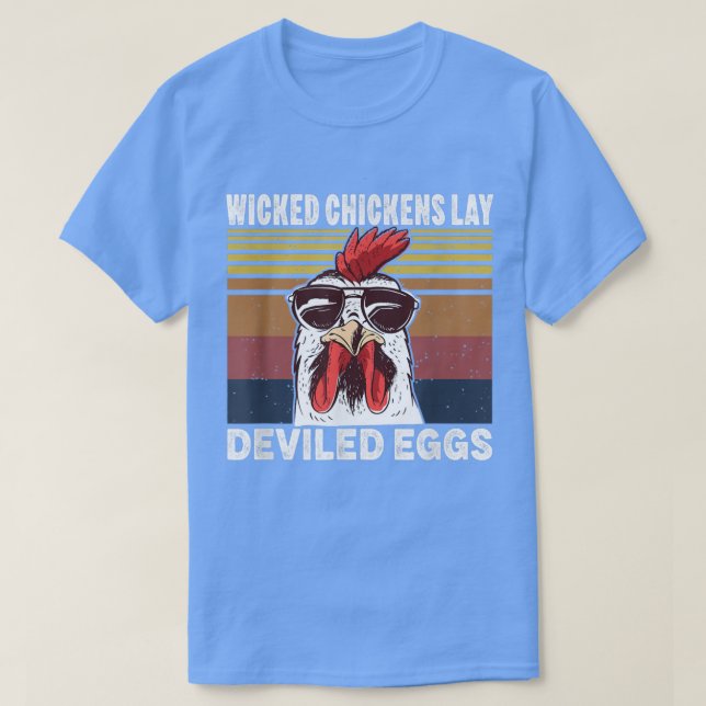 Wicked Chickens Lay Deviled Eggs Costume Halloween T-Shirt (Design vorne)