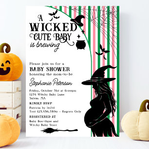Wicked Cute Baby braut Halloween-Baby-Party Einladung