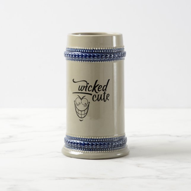 wicked cute design  bierglas (Mittel)